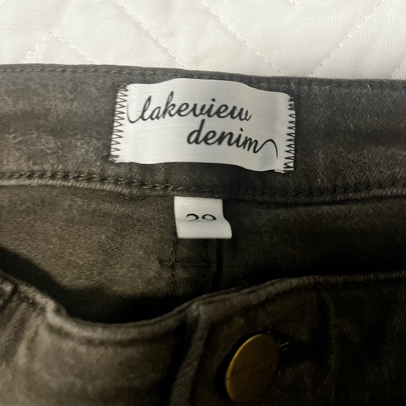 Green jeans, denim, size 29 , skinny cut, stretch - Picture 2 of 6